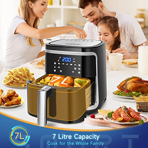 Aigostar Air Fryer Oven with APP Smart Control, Air Fryers Home Use 1900W  with Onilne Recipes & Cookbook, 8 Presets, XXL 7L Large Capacity for  Healthy Oil Free & Low Fat Cooking